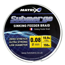  Fox Matrix Submerge™ Sinking Feeder Braided Mainline Dark Camo 0,08mm 150m fonott süllyedő zsinór (GBL001) horgászzsinór