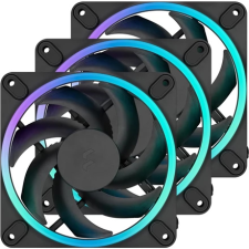 FRACTAL DESIGN Momentum 12 RGB 3 darabos szett fekete hűtés