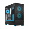 FRACTAL DESIGN Pop Air RGB Cyan Core TG Clear Tint (FD-C-POR1A-02)