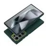  Frame Samsung Galaxy S24 FE közepesen ütésálló tok kameravédő kerettel, zöld