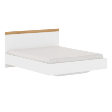  Franciaágy, 160x200, fehér/wotan tölgy, VILGO ágy és ágykellék