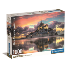 Franciaország Mont-Saint Michel 1000 db-os Compact puzzle Clementoni puzzle, kirakós