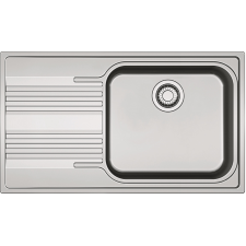 Franke SMART 611-86-LB inox mosogató, szifonnal, jobbos, beépíthető mosogatótálca