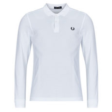 Fred Perry Hosszú ujjú galléros pólók LONG SLEEVE FRED PERRY SHIRT Fehér EU M