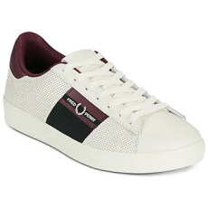 Fred Perry Rövid szárú edzőcipők Spencer Perf Leather / Branded Tape Fehér 42