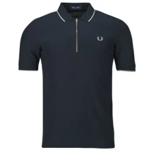 Fred Perry Rövid ujjú galléros pólók CREPE PIQUE POLO SHIRT Tengerész EU S férfi póló