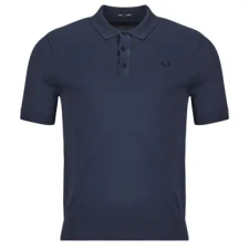 Fred Perry Rövid ujjú galléros pólók SUPIMA COTTON KNITTED SHIRT Tengerész EU XL férfi póló