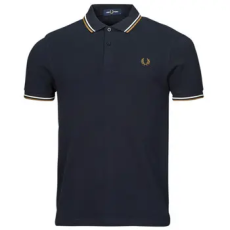 Fred Perry Rövid ujjú galléros pólók TWIN TIPPED FRED PERRY SHIRT Tengerész EU 3XL