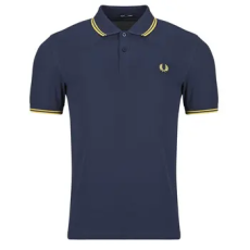 Fred Perry Rövid ujjú galléros pólók TWIN TIPPED FRED PERRY SHIRT Tengerész EU XXL
