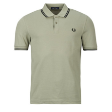 Fred Perry Rövid ujjú galléros pólók TWIN TIPPED FRED PERRY SHIRT Zöld EU M