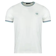 Fred Perry Rövid ujjú galléros pólók TWIN TIPPED T-SHIRT Fehér EU M