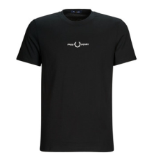 Fred Perry Rövid ujjú pólók EMBROIDERED T-SHIRT Fekete EU M férfi póló