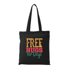 Free hugs for dog - Bevásárló táska fekete ajándéktárgy