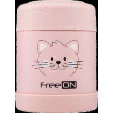 FreeON rozsdamentes ételtartó 350 ml - rózsaszín babaétkészlet