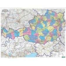 Freytag &amp; Berndt Ausztria választókörzetei fémléces, műanyaghengerben, 1:500 000, (122 x 84 cm) Freytag térkép VKÖ B térkép