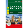 Freytag & Berndt London térkép, London város térkép 1:10 000 City Pocket vízhatlan Freytag London zsebtérkép