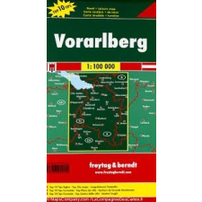Freytag &amp; Berndt Vorarlberg térkép, Top 10 tipp, 1:100 000 Freytag térkép OE 88 térkép