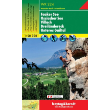Freytag &amp; Berndt WK 224 Faaker See, Ossiacher See, Villach, Dreiländereck, Unteres Gailtal turistatérkép 1:50 000 térkép