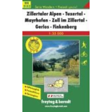 Freytag &amp; Berndt WK 5152 Zillertaler Alpen, Tuxertal, Mayrhofen, Zell i. Zillertal, Gerlos, Finkenberg turistatérkép 1:35 000 térkép