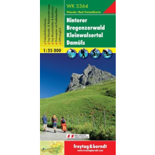 Freytag &amp; Berndt WK 5364 Hinterer Bregenzerwald, Kleines Walsertal, Damüls turistatérkép 1:35 000 térkép