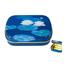 FRI.18641 Fémdoboz 6,3x1,8x5,2cm,Monet:Water Lilies papírárú, csomagoló és tárolóeszköz