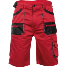 Fridrich&Fridrich F&F Carl BE-01-009 munkavédelmi bermuda piros/fekete színben