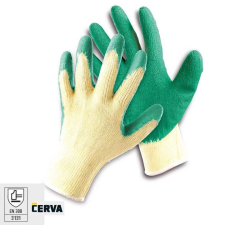 Fridrich&Fridrich FF HS-04-002 Mártott latex kesztyű zöld védőkesztyű