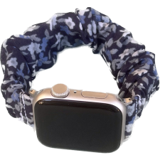 Frilly Szövet szíj Apple Watch 38/ 40/ 41 mm Frilly Szövet szíj, farmer kék mintás mintás okosóra kellék