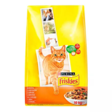 Friskies 10kg marha ,csirkével és zöldségekkel száraz eledel felnőtt macskáknak macskaeledel