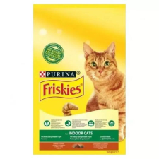 Friskies Indoor Csirkével és hozzáadott kerti zöldségekkel száraz macskaeledel 10 kg macskaeledel