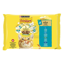  Friskies nedves macskaeledel szószban - lazaccal, tonhallal, szardíniával, tőkehallal 6 x (12 x 85 g) macskaeledel