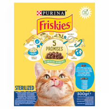 Friskies Steril száraz macskaeledel lazaccal és zöldségekkel 300 g macskaeledel