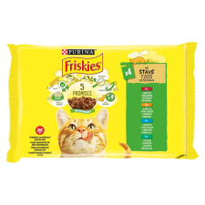 FRISKIES szósz marha csirke tonhal tőkehal nedves macskaeledel 4x85g macskaeledel