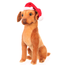 Fritzi - plüss rövidszőrű magyar vizsla mikulás sapkában - 30cm plüssfigura