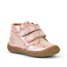 Froddo – Átmeneti, magasszárú, bőr gyerekcipő – rózsaszín, csillagok 21 gyerek cipő