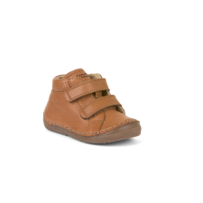 Froddo – Átmeneti, magasszárú, dupla tépőzáras bőr gyerekcipő – barna - 22 gyerek cipő