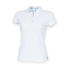 FRONT ROW FR201 LADIES CONTRAST POLO SHIRT XL