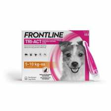 Frontline Tri-Act kutya S 5-10 kg 3x élősködő elleni készítmény kutyáknak