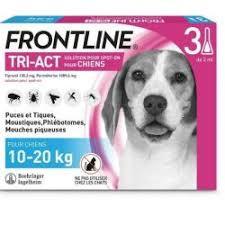 Frontline Tri-Act rácsepegtető oldat kutyáknak 10-20kg élősködő elleni készítmény kutyáknak