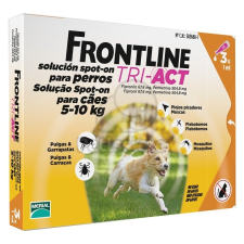  Frontline Tri-Act rácsepegtető oldat kutyáknak 5-10 kg-os kutyáknak élősködő elleni készítmény kutyáknak