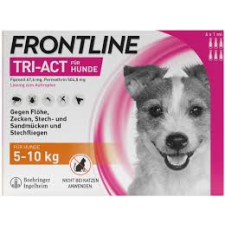  Frontline Tri-Act rácsepegtető oldat kutyáknak S 5-10kg élősködő elleni készítmény kutyáknak