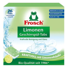 Frosch Mosogatógép tabletta FROSCH zöldcitrom 26db/csomag tisztító- és takarítószer, higiénia