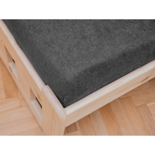 Frottír sötétszürke lepedő EXCLUSIVE 90x200 cm lakástextília