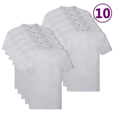 Fruit of the Loom 10 db 3XL-s méretű szürke pamutpóló munkaruha