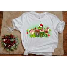 Fruit of the Loom 4. Grinchmas kávés női póló női póló