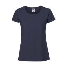 Fruit of the Loom Csomag akciós póló (minimum 5 db) Női póló Rövid ujjú Fruit of the Loom Lady-Fit Ringspun Premium T - M, Mély sötétkék (navy)