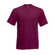 Fruit of the Loom F02 kereknyakú, rövid ujjú póló VALUEWEIGHT T, Burgundy férfi póló