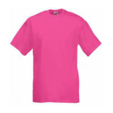 Fruit of the Loom F02 kereknyakú, rövid ujjú póló VALUEWEIGHT T, Fuchsia - 3XL férfi póló