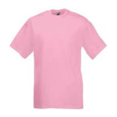 Fruit of the Loom F02 kereknyakú, rövid ujjú póló VALUEWEIGHT T, Light Pink - L