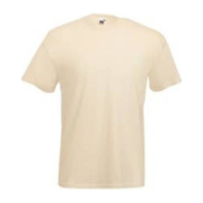 Fruit of the Loom F02 kereknyakú, rövid ujjú póló VALUEWEIGHT T, Natural - L férfi póló